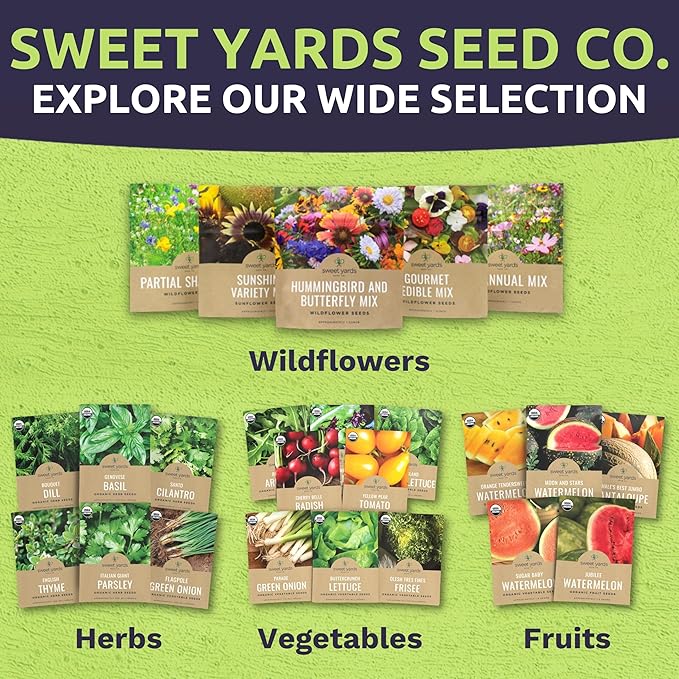 Bulk Cosmos Seeds Wildflower Mixture - 5 Pounds - Over 400,000 Seeds - Pink, Yellow, Orange, Red, Purple and White Mixed Species!