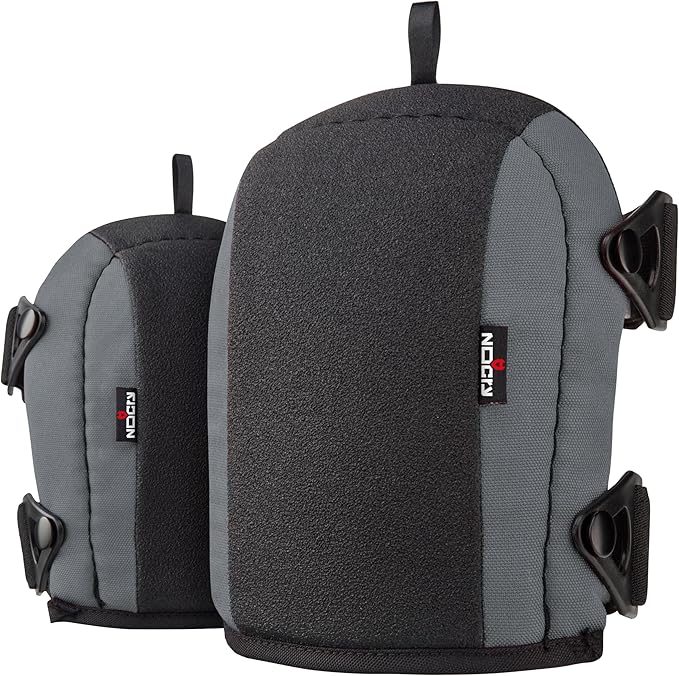 NoCry Non-Slip Work Knee Pads for Men and Women with Thick Soft Foam Padding, Strong, Adjustable Straps and Easy-to-Use Buckle Clips — Stay in Place While You Move — Perfect for Flooring or Gardening