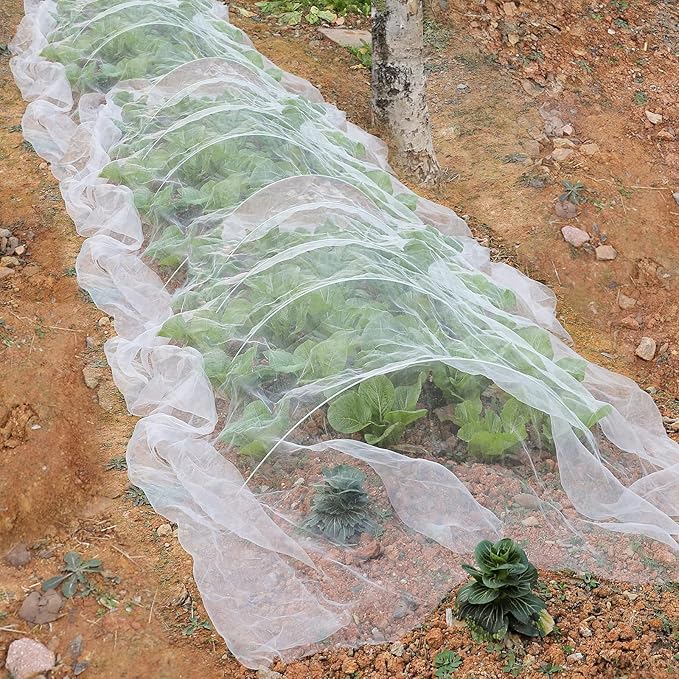 10 X100FT Garden Mesh Netting Barrier, Fruit Tree Plant Netting for Vegetable Blueberry Bushes Protection