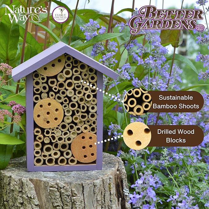Nature's Way Bird Products PWH1-B Purple Bee House