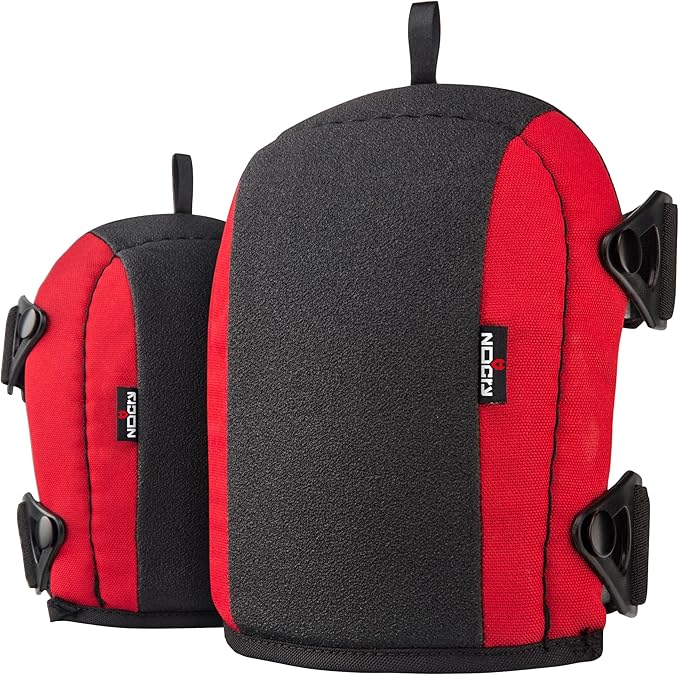 NoCry Non-Slip Work Knee Pads for Men and Women with Thick Soft Foam Padding, Strong, Adjustable Straps and Easy-to-Use Buckle Clips — Stay in Place While You Move — Perfect for Flooring or Gardening