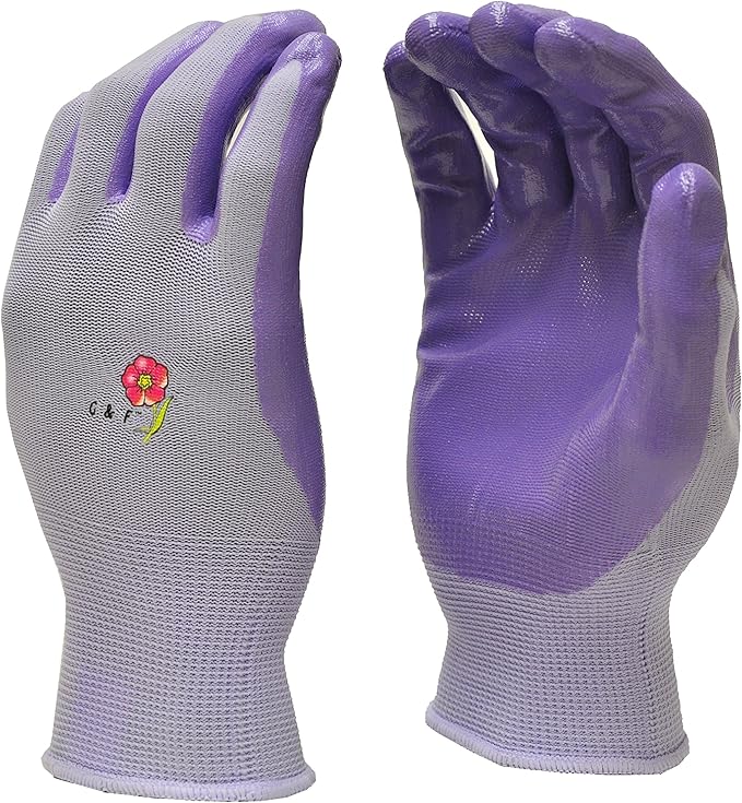 6 Pairs Women Gardening Gloves with Micro-Foam Coating - Garden Gloves Texture Grip - Working Gloves For Weeding, Digging, Raking and Pruning, Large, Assorted color