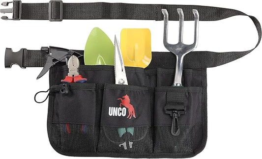 UNCO- Gardening Belt, Garden Tool Belts for Men, Waist Apron with Pockets, Construction, Carpenter Belt, for Men, Utility Belt Men