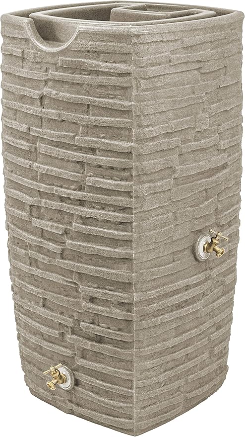 Good Ideas Impressions Riverwalk 50 Gallon Rain Saver - Sandstone
