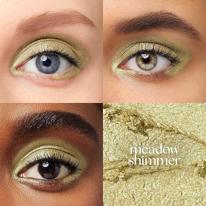 Julep Eyeshadow 101 Cream-to-Powder Waterproof Shadow Stick – Meadow Shimmer – Long-Lasting, Crease-Proof, Earthy Green Shimmer Cream Eyeshadow with Built-in Smudger