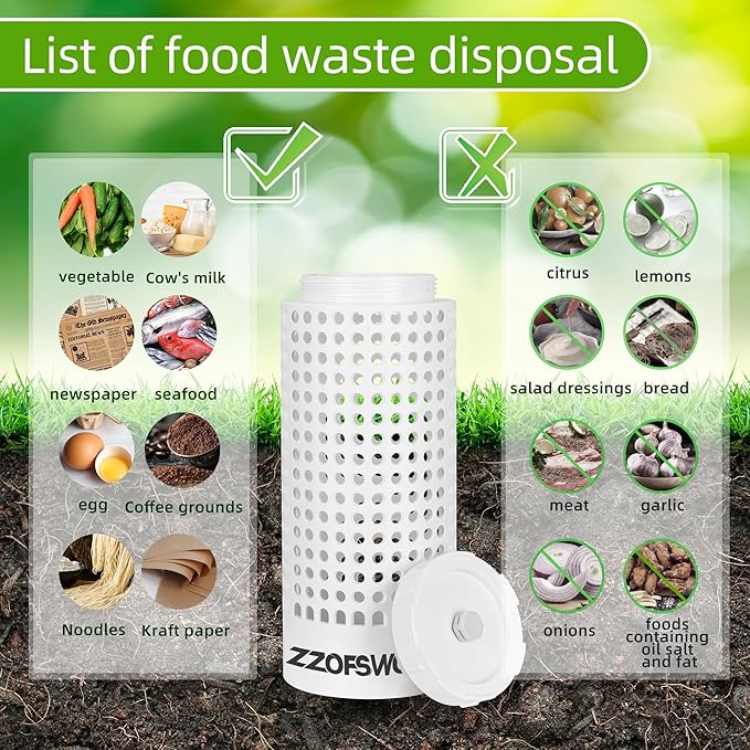 Inground Worm Farm Compost Bin Outdoor with Time Pointer for Composting System Decomposing Kitchen Waste and Raised Garden Beds (Small)