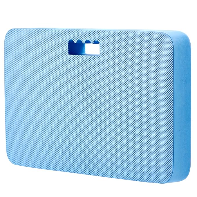 Baby Bath Kneeler, Extra Thick Kneeling Pad for Bathing Babies, Soft Foam Cushioning for Knee, 1.5" Thick Non-Slip, Fast-Drying,Gardening, Bathing Baby, Workout Supplies-Blue
