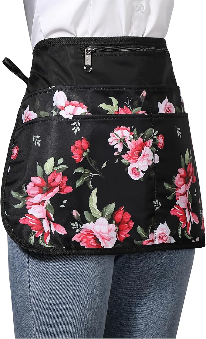 Garden Apron for Women with 6 Pocket,Half Florist Apron