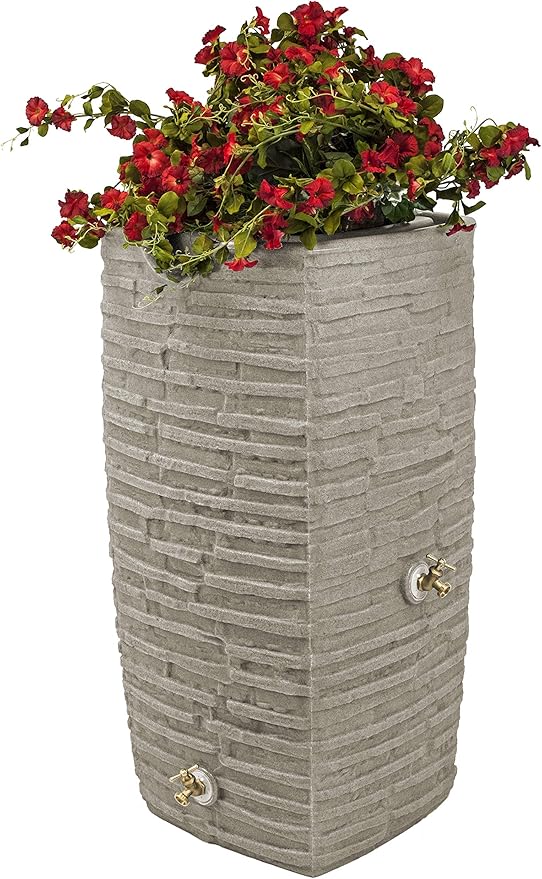 Good Ideas Impressions Riverwalk 50 Gallon Rain Saver - Sandstone