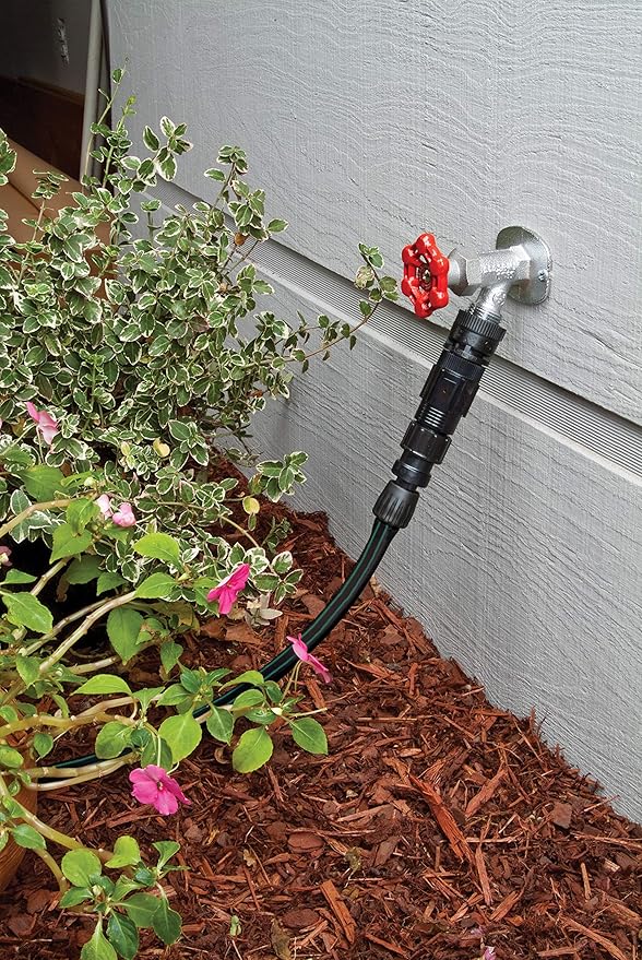 Rain Bird FCKIT-1PK Drip Irrigation Easy Fit Faucet Connection Kit for 1/2" Tubing,Includes Pressure Regulator and Filter,(Pack of 7)