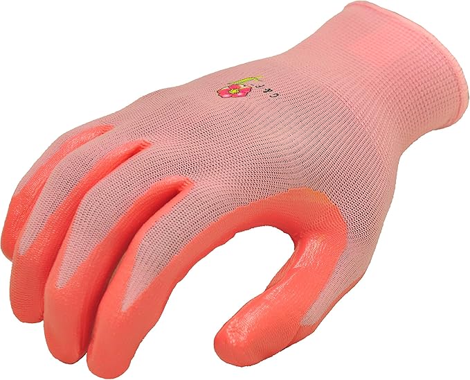 12 PAIRS Women Gardening Gloves with Micro Foam Coating - Garden Gloves Texture Grip - Women’s Work Glove - Working Gloves For Weeding, Digging, Raking and Pruning, Large