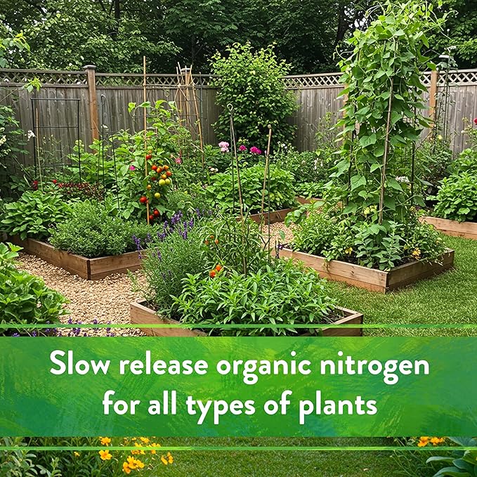 Down To Earth All Natural Fertilizers Organic Feather Meal - Slow Release Nitrogen Plant Food for Green Growth 12-0-0, 4 lb