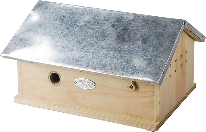 Esschert Design USA WA08 Wooden Bumble Bee House , white