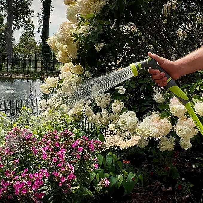 Flexzilla 7-Pattern Adjustable Flow Garden Hose Nozzle Sprayer with Easy to Use Thumb Control, Lightweight & Durable